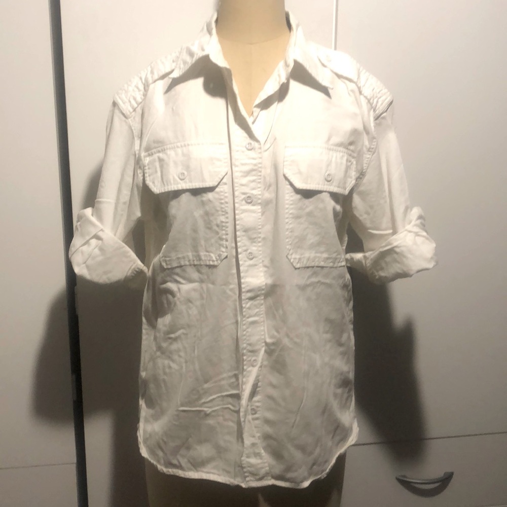 NLST 3/4 sleeve military inspired shirt